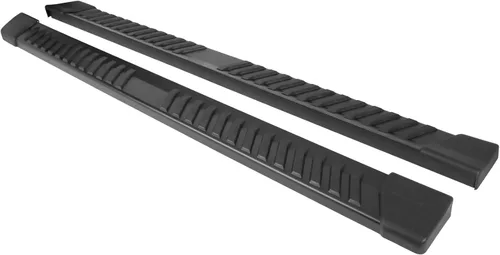 Miniatura 3 de IKON MOTORSPORTS, Estribos compatibles con Ford F150 2015-2026 y 2022-2025 F150 Lightning SuperCrew Cab, barra lateral de acero negro estilo V Nerf