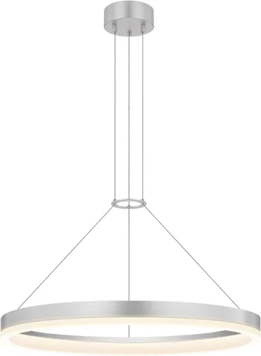 Miniatura 16 de Sonneman Corona - Anillo colgante LED regulable de 16 pulgadas para isla de cocina, comedor o sala de estar, aluminio satinado brillante Aluminio