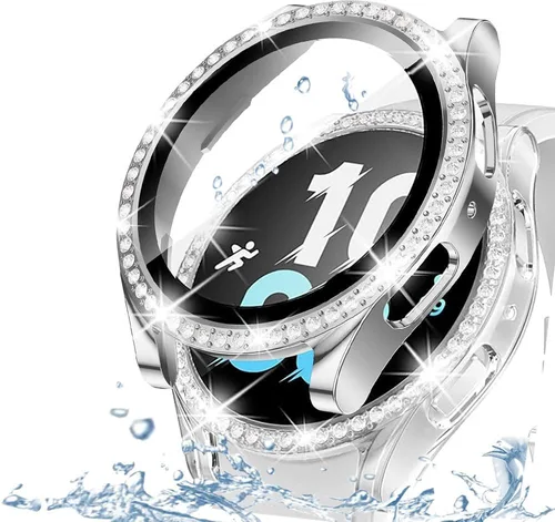 Miniatura 62 de DEALELE Paquete de 1 + 3 fundas y protector de pantalla compatible con Samsung Galaxy Watch FE / 5/4 de 1.575 pulgadas, funda protectora