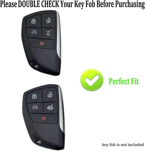 Miniatura 2 de Funda protectora de TPU para llavero compatible con Chevy Silverado 1500 GMC Sierra 1500 GMC Sierra 1500 2022 2023 2025 2023 2025 Silverado Sierra