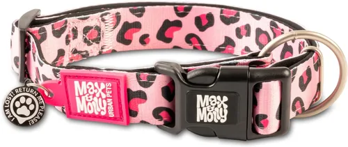 Miniatura 38 de Max & Molly Urban Pets Smart ID - Collar para perro con etiqueta de seguridad QR Gotcha! para mascotas y perfil de mascota personalizado, neopreno