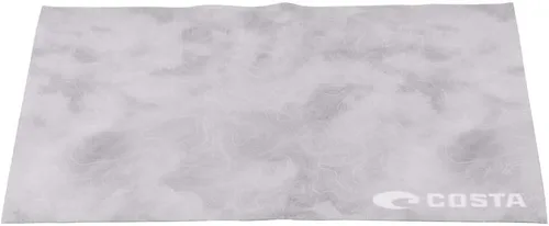Costa Del Mar Costa - Paño de limpieza de microfibra reciclada, 5 x 7, color gris