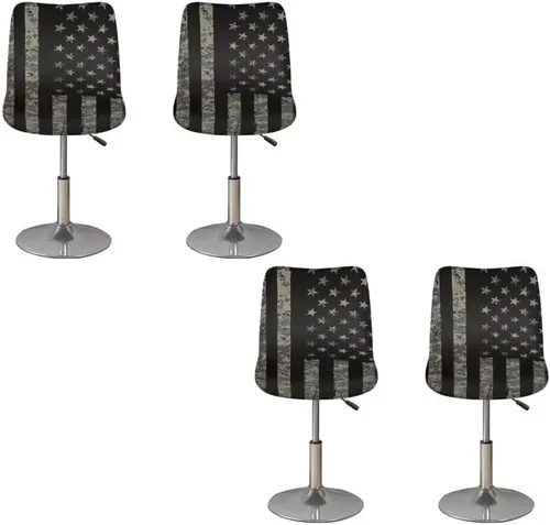 Miniatura 52 de 250th Anniversary - Juego de 2 fundas para taburetes de bar, fundas para sillas de taburete de mostrador con almohadilla de asiento impermeable