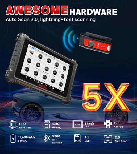 Miniatura 5 de Autel MaxiSys MS906Pro Herramienta de escaneo Igual que mk906pro Nivel de MP900BT MS906BT MS908 MK908 MK908 Codificación avanzada de ECU DoIP y CAN