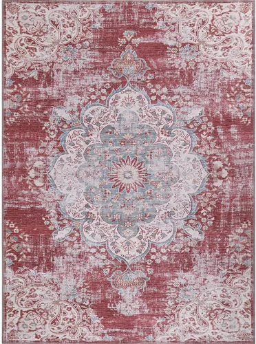 Miniatura 101 de CAMILSON Alfombras modernas de lujo para sala de estar, alfombra abstracta vintage de 4 x 6, suave, pelo medio, resistente a las manchas, fácil