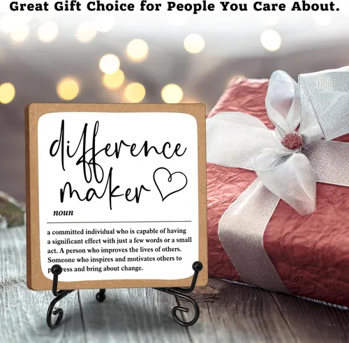 Miniatura 3 de Diference Maker - Regalo de agradecimiento para mujeres, profesores, mentores, entrenadores, jefes, gerentes, regalos de jubilación, decoración