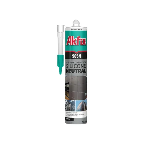 Miniatura 10 de Akfix 905N - Calafateo de silicona transparente 100% para construcción y construcción (12 x 10.5 onzas líquidas), sin disolventes, bajo olor