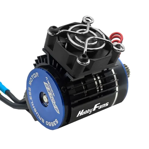Miniatura 5 de Disipador de calor de motor RC con ventilador de enfriamiento de 5 V, apto para 540 550 3650 F540 3660 3670 Tamaño sin escobillas Motor Disipador