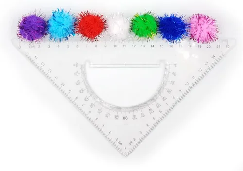 Miniatura 5 de SamuRita Surtido de pompones con purpurina brillante para manualidades, accesorios de bricolaje (1.18 pulgadas, 1.18 pulgadas - 100 unidades)