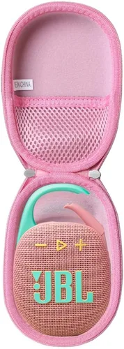 Miniatura 12 de Hermitshell Funda de viaje rígida para altavoz Bluetooth portátil mini JBL Clip 4 / JBL Clip 5 (Rosa)