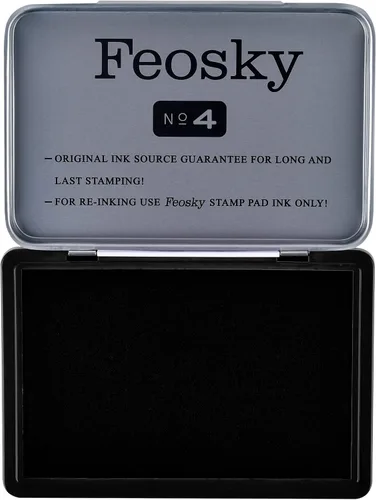 Miniatura 3 de Almohadillas de tinta para sellos de goma, tamaño pequeño, 3-1/4" por 2-1/2" pulgadas (negro)