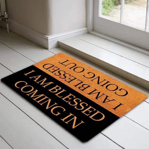 Miniatura 6 de FunXiLin Divertido tapete de bienvenida (23.6 x 15.7 pulgadas) tapete antideslizante para decoración del hogar para puerta, cocina, entrada