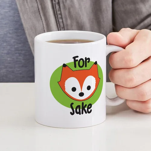 Miniatura 6 de CafePress Taza de café de cerámica For Fox Sake de 11 oz (11.0 fl oz)