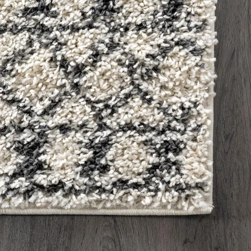 Miniatura 5 de nuLOOM Lacey - Alfombra decorativa geométrica marroquí, 2 x 3, color blanco roto