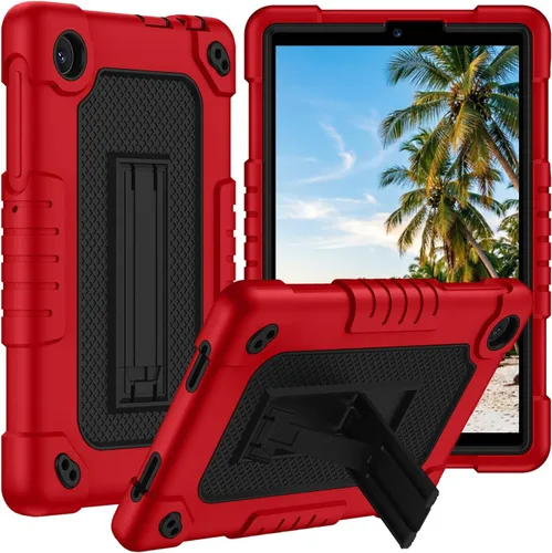 Miniatura 9 de Funda protectora para tablet TCL Tab 8 Plus, correa para el hombro, silicona suave y parte trasera dura, a prueba de golpes, para TCL Tab 8 Plus/TCL