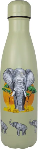 Miniatura 15 de NatureVac - Black Bear de Deluxebase. Botella de agua de acero inoxidable con aislamiento térmico de 17 onzas. Frasco de vacío reutilizable y a