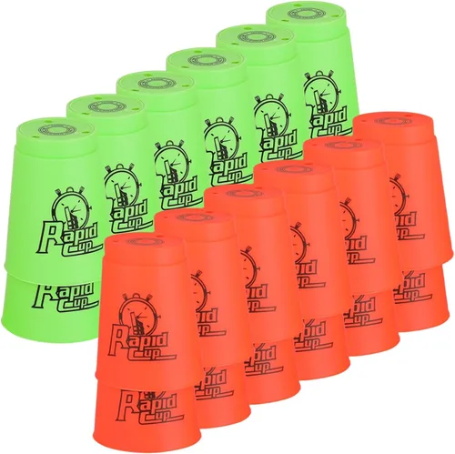 Miniatura 8 de yeesport Vasos apilables deportivos, 48 piezas de vasos deportivos apilables para viajes, fiestas, desafíos, competición, regalo para niños