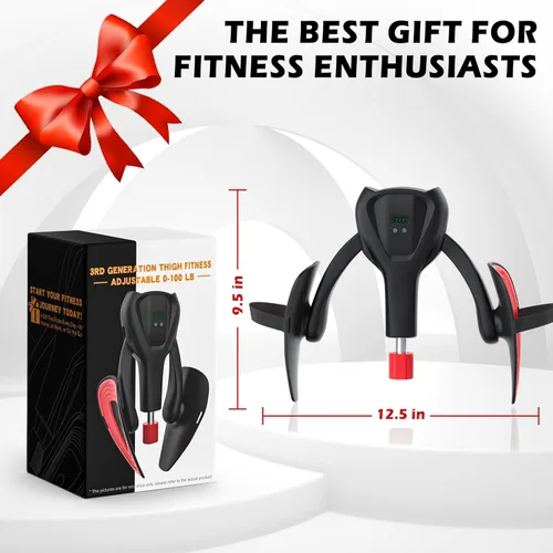 Miniatura 7 de 3rd Gen Inner Thigh Leg Exercisers 0-100 lbs Adjustable Resistance with Leg Straps Band Pelvic Floor Kegel Hip Exercise Workout Equipment Pilates