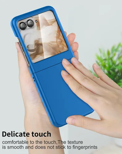 Miniatura 4 de Foluu Funda delgada para Motorola Razr 2024/2025 [No compatible con Razr Plus 2024], con protector de pantalla frontal integrado, policarbonato mate