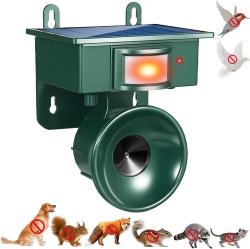 Disuasorio solar de pájaros carpinteros para casa, dispositivos repelentes de aves ultrasónico para exteriores, ganso, cuervo, paloma, disuasorios,