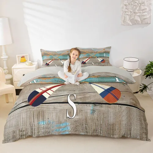 Miniatura 13 de Erosebridal Juego de ropa de cama con diseño de Feliz Navidad, adorable funda de edredón de muñeco de nieve tamaño individual para niños y niñas