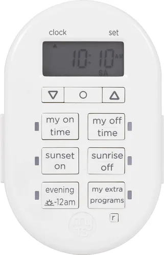 Miniatura 3 de myTouchSmart Simple Set Temporizador digital de 7 días, 2 temporizador de toma de tierra, temporizador de salida interior de salida del sol-puesta
