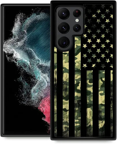 Miniatura 30 de Funda compatible con Samsung Galaxy S22 Ultra, funda protectora antideslizante y a prueba de golpes para hombres y mujeres, goma de silicona suave +