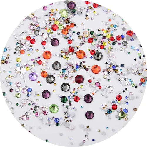 Miniatura 2 de NCB 8000 diamantes de imitación no termofijos, 10 tamaños, diamantes de imitación de cristal con parte trasera plana con pinzas y bolígrafo
