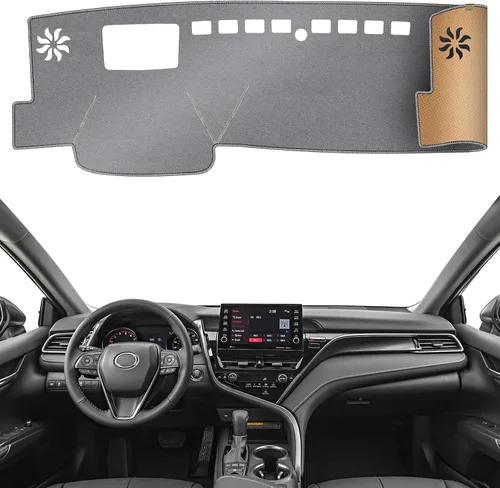 Miniatura 25 de Alfombrilla Cobertora para Salpicadero Compatible con Toyota Sienna 2010-2004 (Sin Modelos HUD), Alfombrilla Antirreflejos para Salpicadero