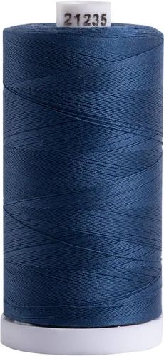 Miniatura 35 de Connecting Threads Hilo de coser 100% algodón, carrete de 1200 yardas (azul almirante)