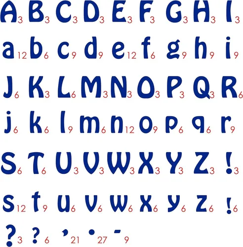 Miniatura 4 de S.E.I - Letras termoadhesivas de 1 1/2 pulgadas, paquete de letras geniales transferencias de calor, color azul