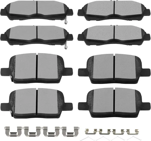 Miniatura 25 de SCITOO Juego de pastillas de freno de cerámica delanteras y traseras D726 D729 para Chevy Blazer 97-05, Chevy S10 98-04, GMC Jimmy 97-05, GMC Sonoma
