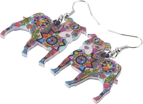 Miniatura 4 de DUOWEI Acrylic Dog Jewelry Sets Cute Pet Dog Gifts for Women Girls Dog Lovers