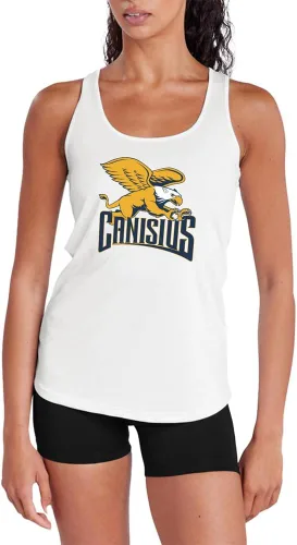 Miniatura 430 de Camiseta deportiva sin mangas oficial de NCAA Collegiate para mujer, con espalda cruzada, colección con logotipo primario
