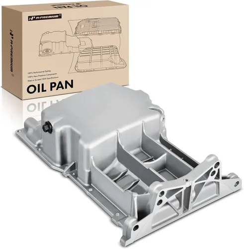 A-Premium Cárter de aceite de motor con tapón de drenaje compatible con Chevrolet Equinox Impala Malibu Captiva Sport HHR Cobalt GMC Terrain Buick