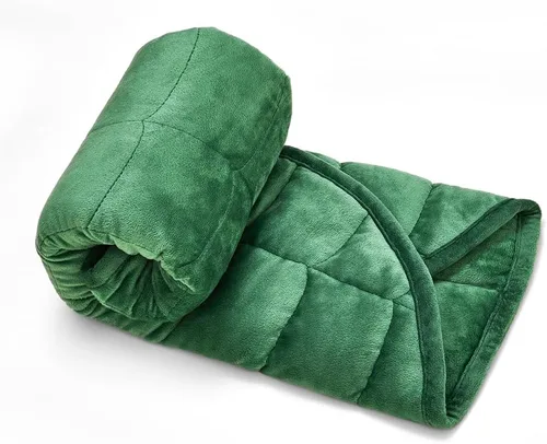 Miniatura 2 de TONGDADA Manta pesada de regazo de 7 libras para adultos, perfecta para relajación, descansar, tomar siestas, dormir y viajar, manta de lujo