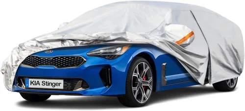 Miniatura 10 de Kayme Funda de automóvil de 6 capas para Audi A4 Sedan (2011-2023), impermeable para todo tipo de clima, cubierta exterior completa, protección