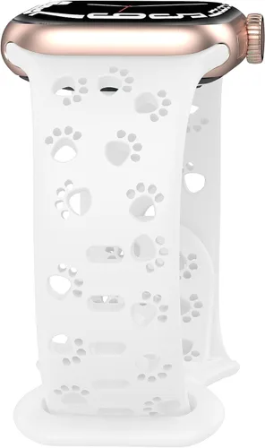 Miniatura 14 de Correa de silicona compatible con Apple Watch Band de 1.496 in, 1.575 in, 1.614 in, 1.654 in, 1.732 in, 1.772 in, 1.772 in, 1.772 in, 1.772 in, Humo