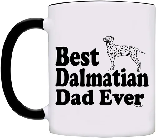 Miniatura 2 de Taza Best Dalmatian Dad Ever Taza de café-0091-Negro