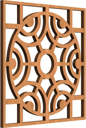 Miniatura 37 de Walton Paneles de pared decorativos de madera con calado, pequeños, 11 3/8 pulgadas de ancho x 11 3/8 pulgadas de alto x 1/4 pulgadas de alto, nogal