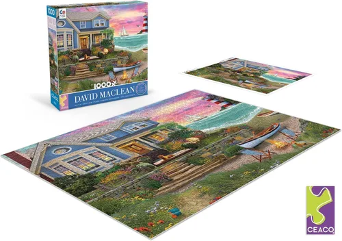 Miniatura 4 de Ceaco - David MacLean - Heart Beach - Rompecabezas de 1000 piezas
