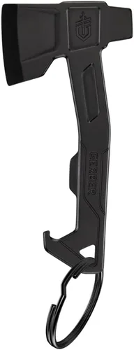 Miniatura 2 de Gerber Gear Llavero Hacha Multiherramienta 3 en 1, Se Engancha al Bolsillo o Llavero con Abrebotellas, Destornillador de Cabeza Plana, Abridor
