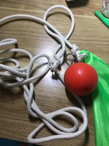Miniatura 2 de Pelota de ejercicio de goma Artes marciales suaves Martillo de meteoritos Equipo de fitness Práctica de lanzamiento de peso con cuerda de dardo
