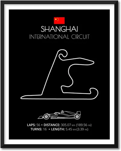 Miniatura 8 de Custom Car Posters Póster hecho a mano compatible con Autodromo Enzo e Dino Ferrari (Imola, Italia), póster de pista de carreras diseñado