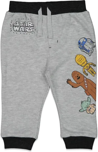 Miniatura 3 de STAR WARS Darth Vader Stormtrooper C-3PO Chewbacca R2-D2 Baby Yoda - Paquete de 2 pantalones deportivos para recién nacidos a bebés