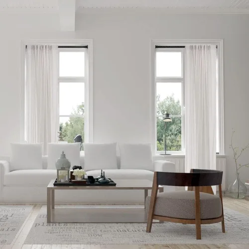 Miniatura 4 de Vailge Separador de habitación y barra de cortina de ducha, 28-43 pulgadas, sin taladrar, barra de tensión ajustable para baño - negro