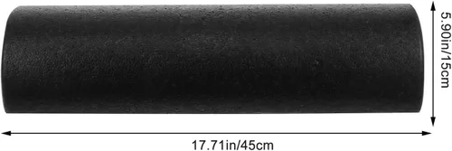 Miniatura 2 de Rodillo de yoga de espuma de alta densidad, rodillo de fitness y ejercicio negro para músculos, espalda, hombro, cuello, piernas, masaje