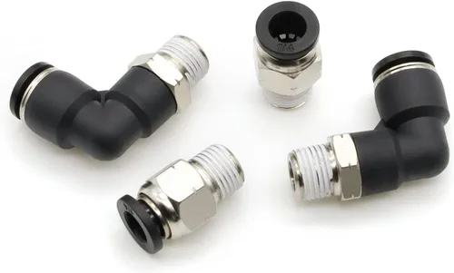 Miniatura 4 de 12 conectores rectos de liberación a presión, empuje para conectar tubos de montaje de tubo, accesorios de conexión de tubo de 1/8 pulgadas, rosca