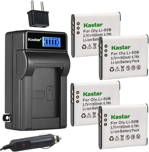 Miniatura 8 de Kastar LB-050 LB-052 Cargador de batería LCD AC compatible con Kodak PixPro FZ151, PixPro FZ152, Pixpro FZ201, Pixpro SL10 Smart Lens, Pixpro SL25