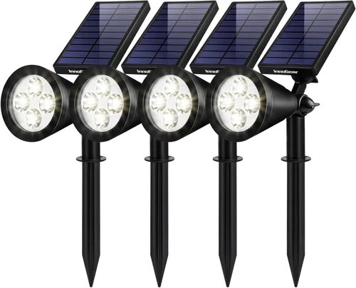 InnoGear Luces solares 2 en 1, impermeables, para exteriores, paisajismo, iluminación, luz de pared, encendido/apagado automático, para patio,
